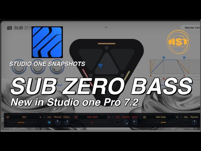 SUB ZERO BASS Sounds and Settings - Studio One Snapshots