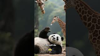 LAZY PANDA vs TALL GIRAFFE: The High Bamboo Challenge! (Funny Kids Cartoon)