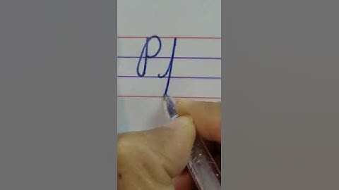 How to write in 4-line English notebook..write cursive letter 