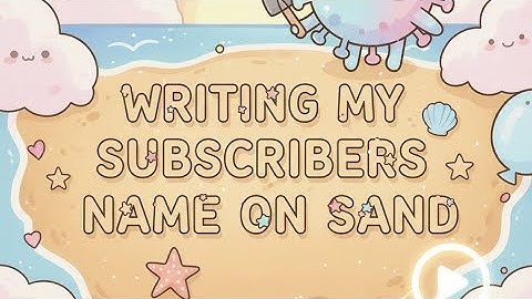 writing my subscribers name on sand #shorts #viral #trending