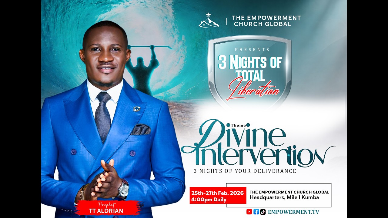 WELCOME TO OUR END OF MONTH CRUSADE FEBRUARY EDITION TAGED DIVINE INTERVENTION 2026, DAY3.