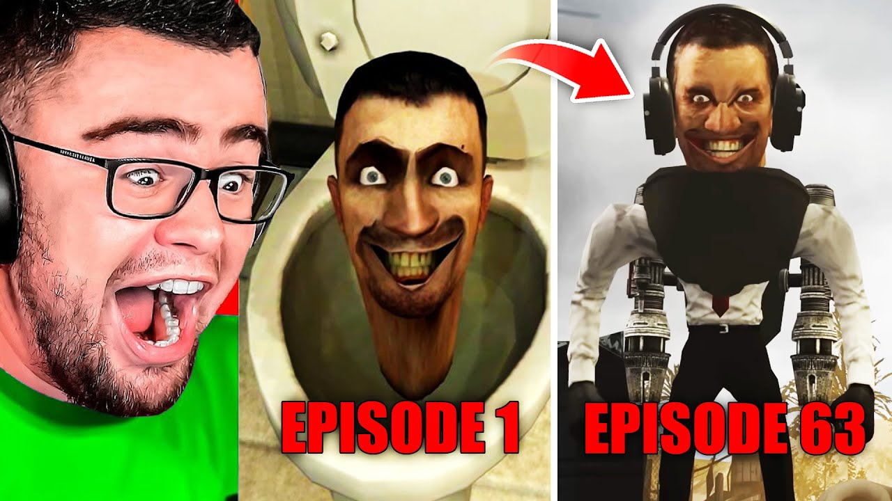 Reacting To SKIBIDI TOILET Madness! (Ep. 1 - 63)