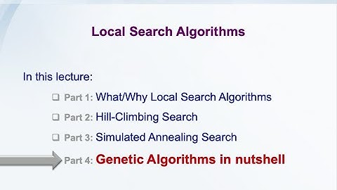 Genetic Algorithms in Nutshell (P4/4)