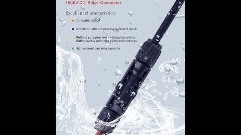 Slocable solar pv mc4 connectors