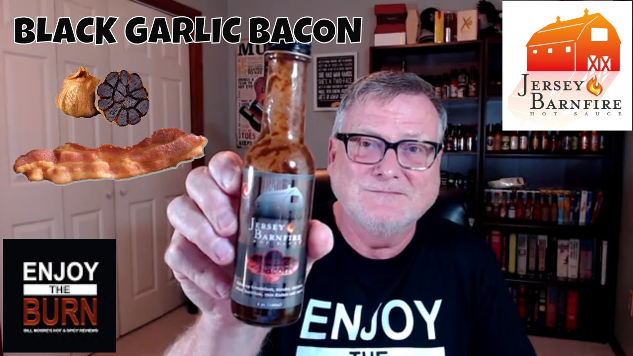 Jersey Barnfire "Black Garlic Bacon" Hot Sauce Review YouTube