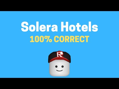 Solera Hotels & Resorts Application Answers 2021 | ROBLOX