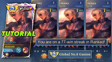 TOP GLOBAL GUSION NEW BUILD & COMBO FULL TUTORIAL!! (MUST TRY!) - Mobile Legends