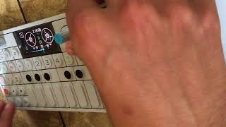 op-1 playing the tape + finger sequencer