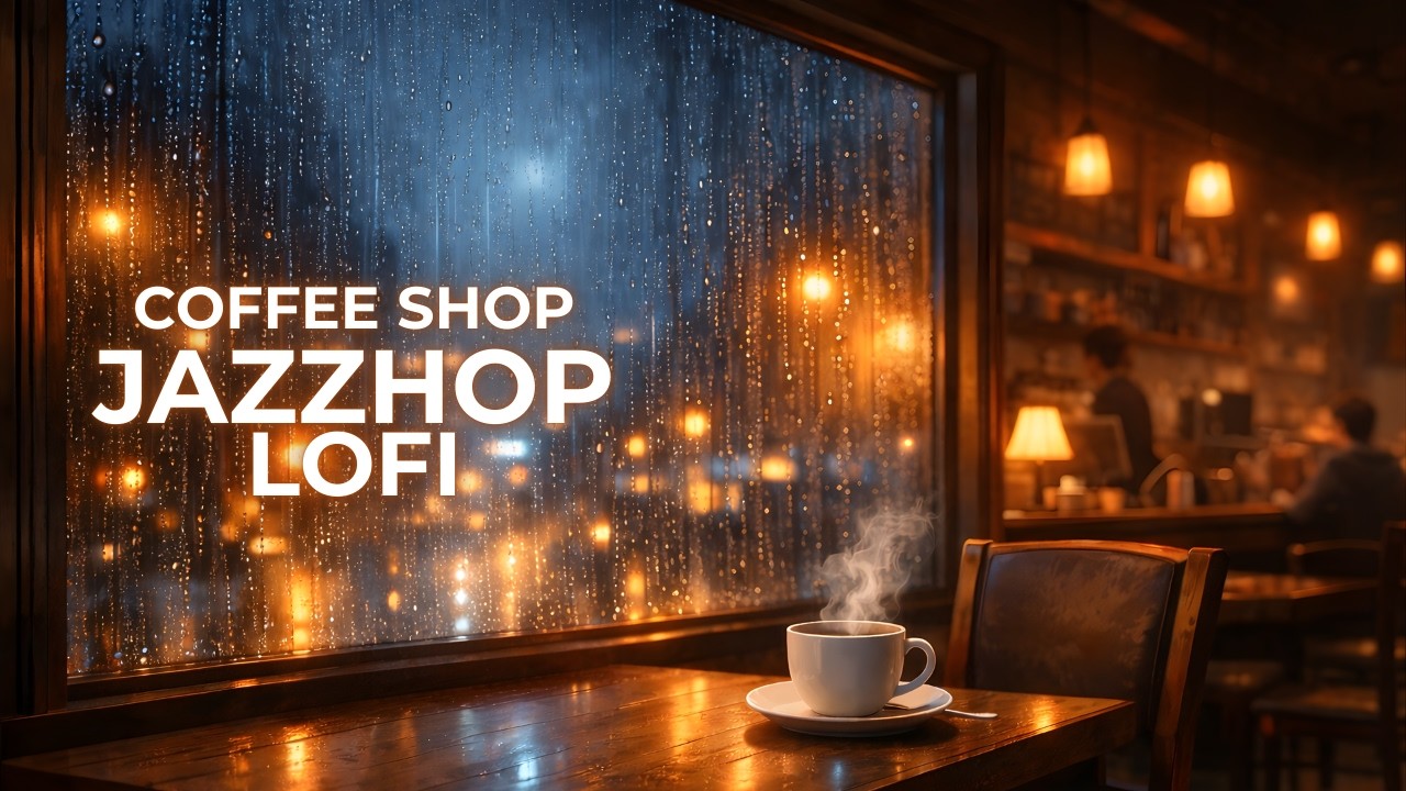 Rainy Coffee Shop Jazzhop & Lofi Beats for Deep Focus, Study & Relaxation