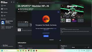 How To Download/Install Madden NFL 26 EA Play Trial On PC (Xbox Game Pass Users)