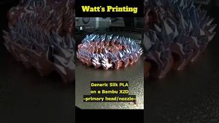 Bambu X2D - Generic Silk PLA 3D Print Quality - Primary/Main Nozzle/Extruder #3dprinting #bambu #x2d