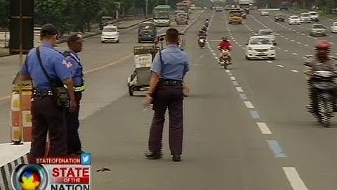 SONA: Expanded no window hours sa number coding scheme, sinimulang ipatupad ngayong araw