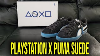 PlayStation x Puma Suede Black On Feet Review (396246 02)