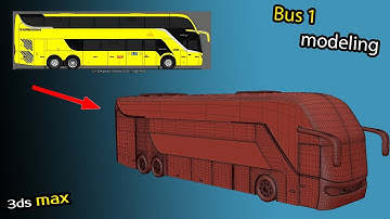 bus modeling in 3dsmax lowpoly