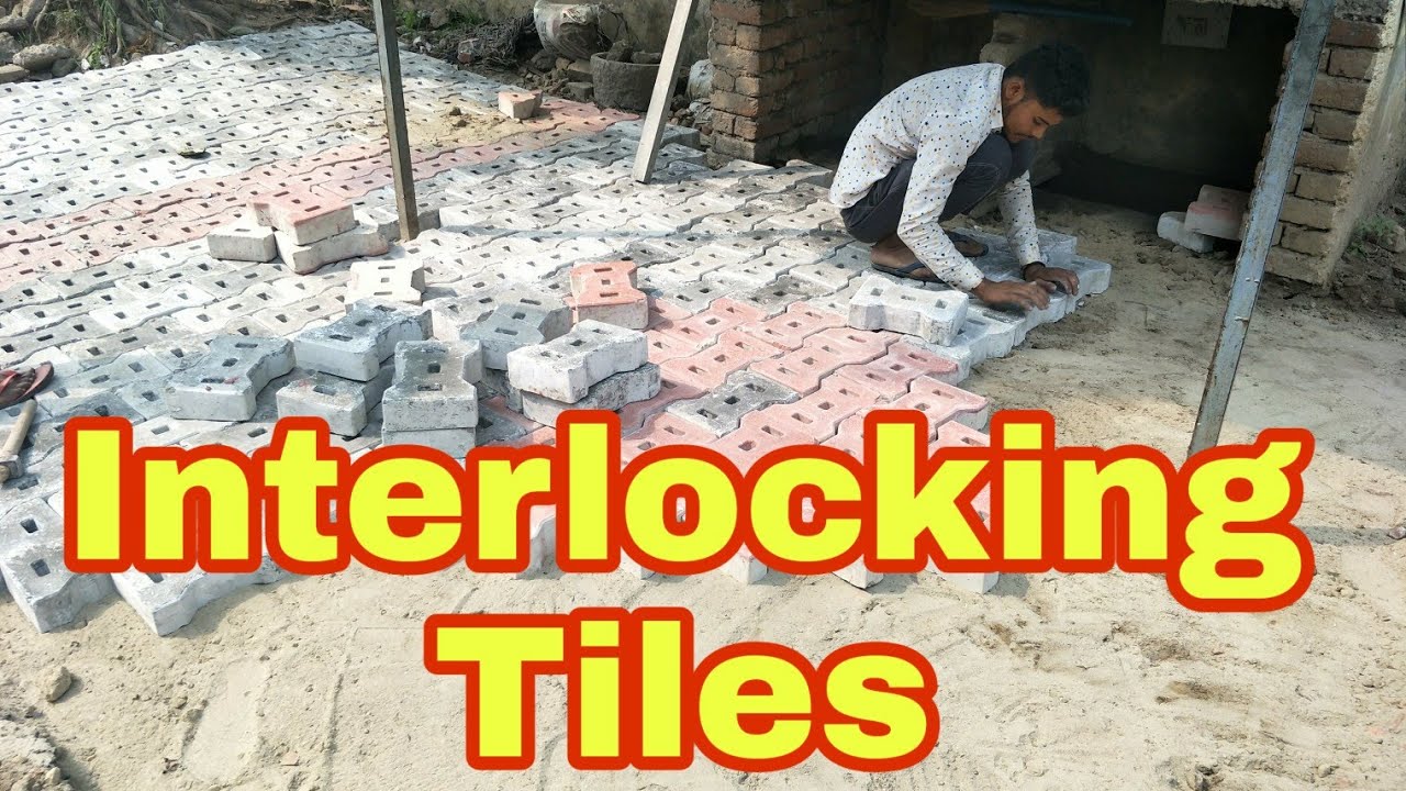 Interlocking bricks interlocking tiles road construction