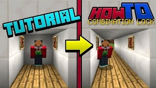 ITEM FRAME COMBINATION LOCK | Tutorial | Guide | How to Minecraft 1.11