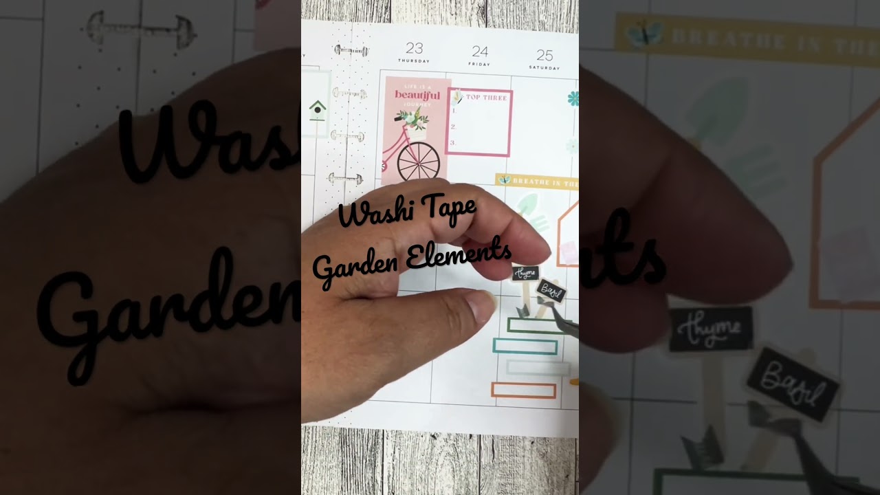 Use your washi tape to add some greenery 💚 