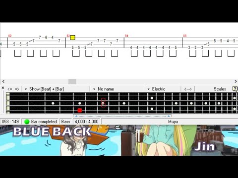 BLUE BACK (Bass TAB) - Jin