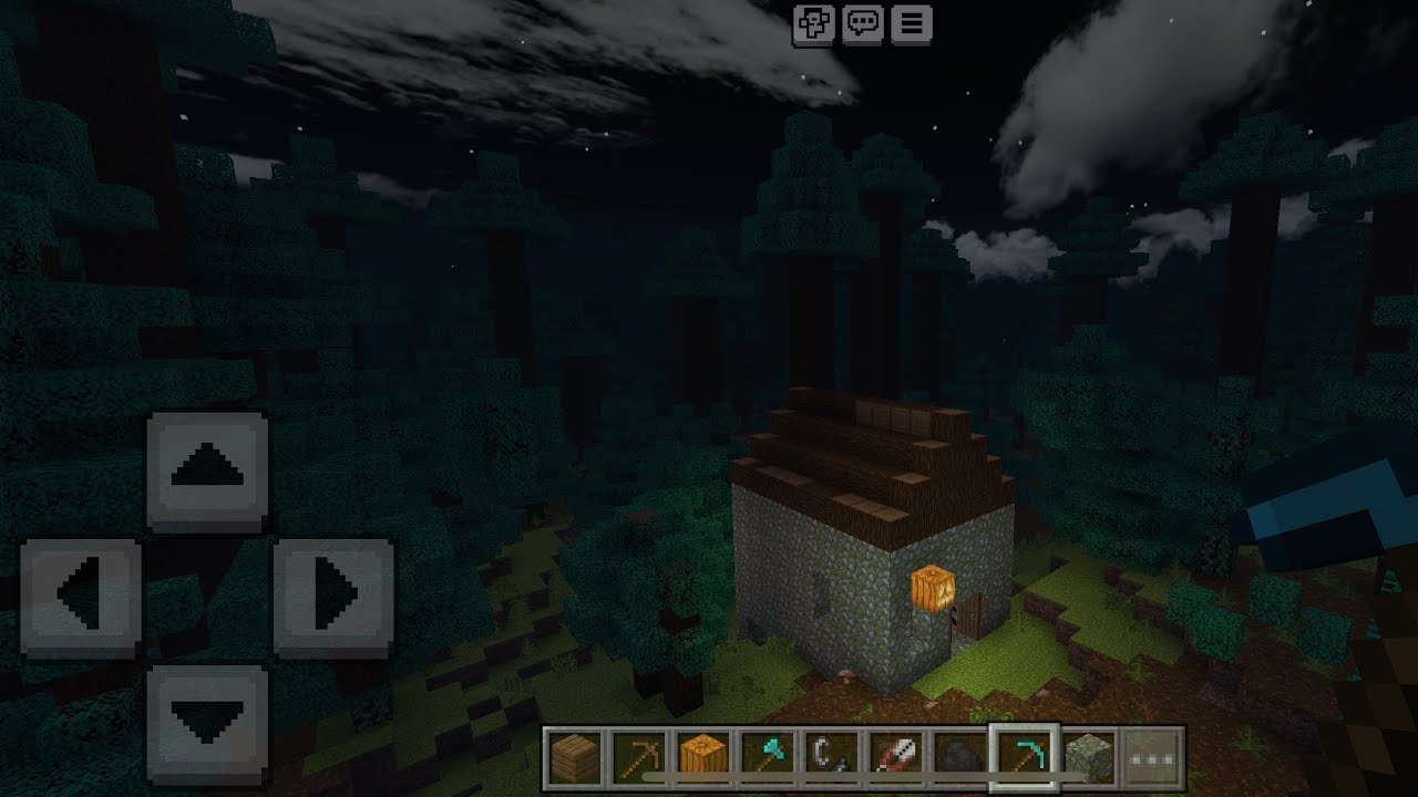 #minecraft xây dựng nơi trú ẩn trong khu rừng rậm - YouTube