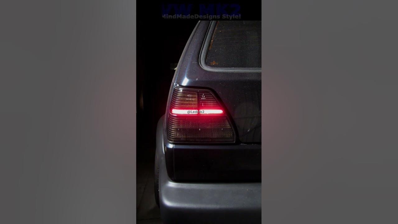 Golf Mk2 with Audi Tail Light Style - YouTube