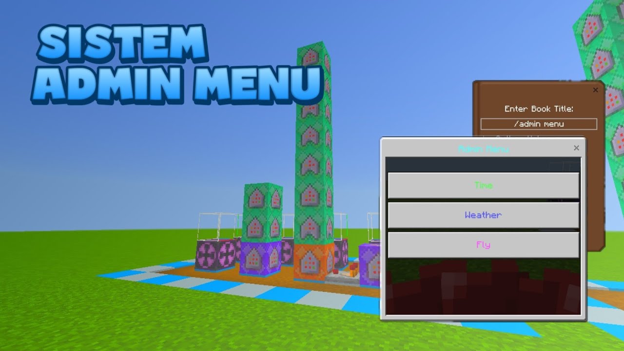 Cara Membuat Sistem Admin Menu Di Minecraft! - YouTube