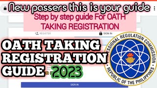 Oath Taking Registration Step by step procedure | Oath Taking 2023 | May Passers this is your guide