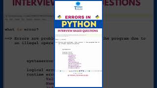 Exclusive Python training in Hyderabad |  Python interview Questions | Python Tutorials | Errors in Python Profile