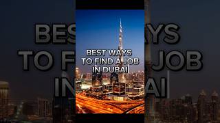 How to find a job in Dubai | Highest paid Jobs in Dubai | Dubai Jobs #jobsindubai