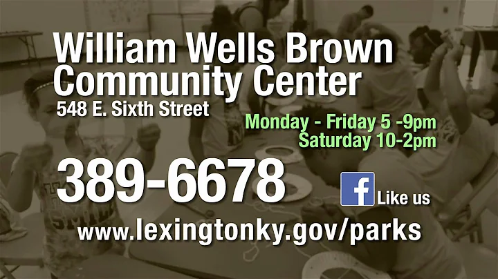 Lexington Parks & Recreation Community Centers Now open