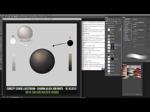 Livestream: Shading Black and White Objects