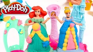 Play-Doh sparkle dresses for Disney Princesses dolls.