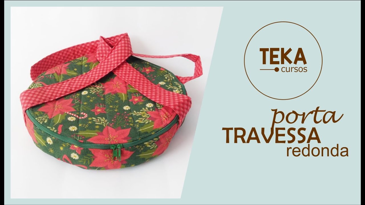 Costura criativa: Porta travessa redonda - TEKA