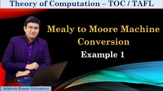 Mealy Machine to Moore Machine Conversion - Example 1 thumbnail