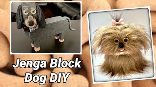 Jenga Block Dog  DIY