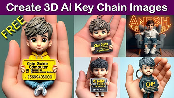 How to create 3D Ai Key Chain for boys & girls Images | Bing image creator tutorial FREE | Bing Ai