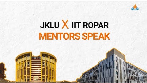 Mentored by IIT Ropar Experts: JKLU Students