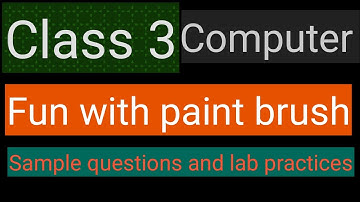 #studytime Class 3/computer/chapter 3/KV/CBSE Syllabus /Fun with paint brush/ fully solved