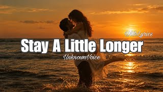 Stay A Little Longer |  Lyrics Video | Romantic English Love Song ❤️