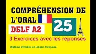 DELF A2 - Compréhension de l'oral (no 25)