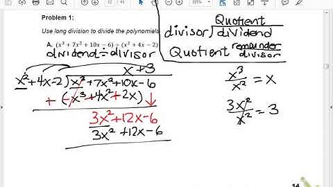 Algebra 2 lesson 5.3 part 1 Dividing Polynomials