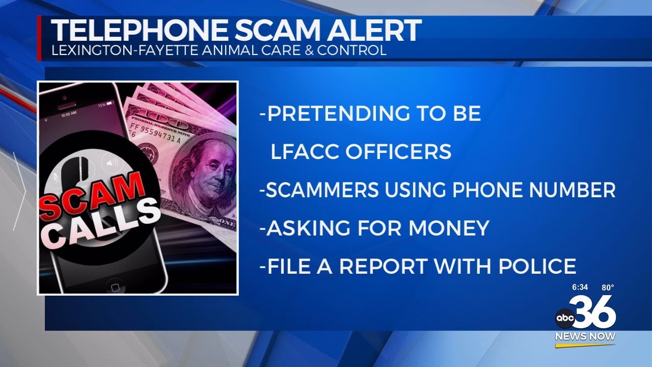 Telephone scam alert in Lexington