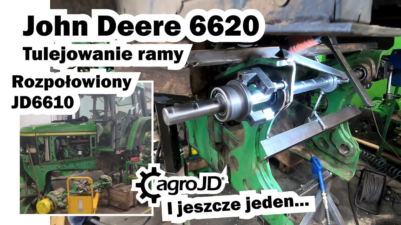Rozjechany John Deere 6610. Tulejowanie w JD 6620 i jeden nowy na serwisie. Kiedy #Jockerfarm? 🤔