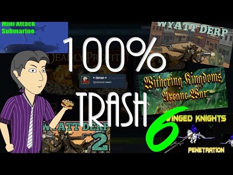 Видео: 100% TRASH №6: Свежая куча дерьма в Steam