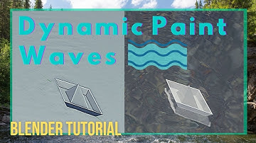 Dynamic Paint Waves/Ripples | Blender Tutorial | Paper Boat Animation/Simulation