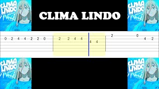 Clima Lindo · Gxmz · Repsaj (Easy Slow Guitar Tabs Tutorial)