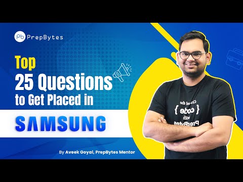 Top 25 Coding Questions For Cracking Samsung