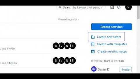 How to create Dropbox Paper from Dropbox Business Account