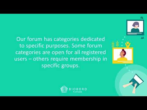 Biobord tutorial 3: messaging and open forum