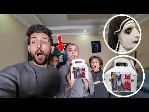 ماشا وايمن طلبو وجبة الراهبة الشريرة من الدارك ويب مع رحمه وخلودة مخيف