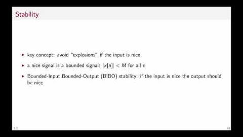 24- Filter stability